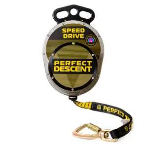 Assureur de Escalada com Mosquetão em Aço Perfect Descent Speed Drive