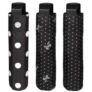 Black printed folding umbrella - 3 models for children Perletti 96 cm image-1