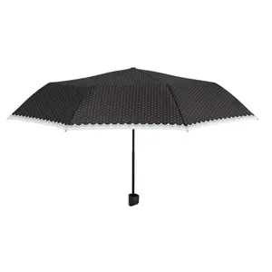 Black printed folding umbrella - 3 models for children Perletti 96 cm image-2
