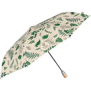Botanical printed folding umbrella Perletti Eco image-1