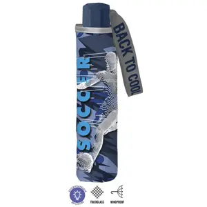 Umbrella manual folding printing soccer child Perletti 91 cm image-0