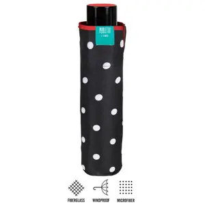 Manual folding umbrella with polka dots - 2 colors Perletti 97 cm image-0