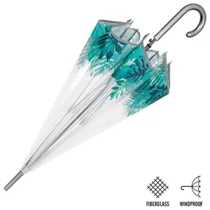 Umbrella with bell-shaped transparent leaves for children Perletti image-0
