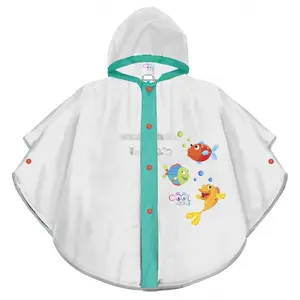 Children's waterproof poncho Perletti Poissons image-0