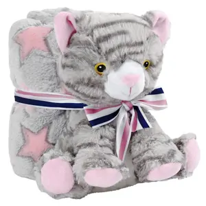Soft Toy and Blanket Perletti Candy Cat image-0