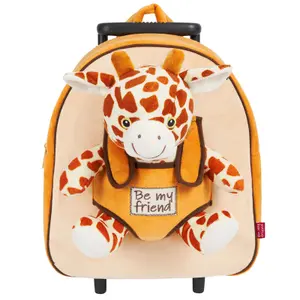 Trolley bag with plush toy Perletti Gabby Giraffe image-0