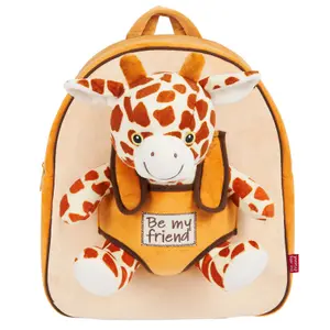 Trolley bag with plush toy Perletti Gabby Giraffe image-1