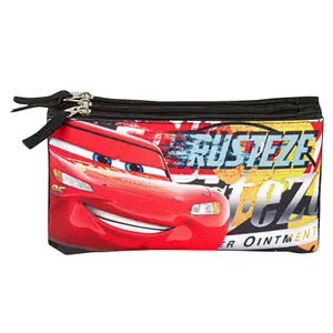 Children's triple Pencil case Perona Disney Cars Sponsor image-1