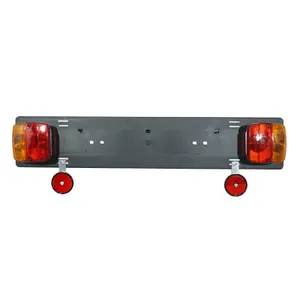License plate holder with light bar 7-pin socket Peruzzo