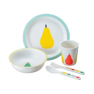 5 pieces dinner set the pears Petit Jour image-0
