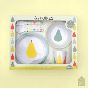 5 pieces dinner set the pears Petit Jour image-1