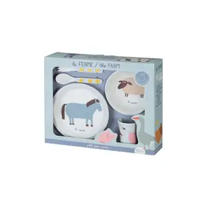 5 pieces farmhouse dinette Petit Jour image-2