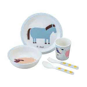 5 pieces farmhouse dinette Petit Jour image-0