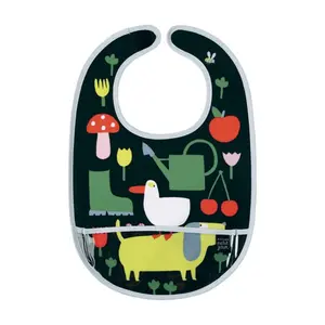 Baby bib with oilcloth Petit Jour La Campagne image-0