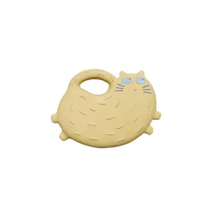 Baby rubber cat teething ring Petit Jour image-0