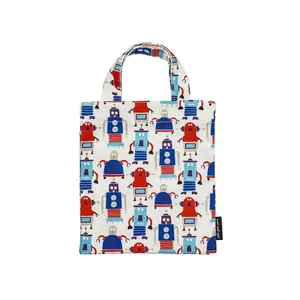 Children's mini tote bag Petit Jour Les Robots image-0