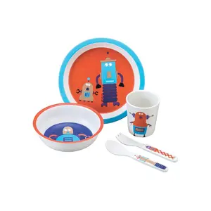 5-teiliges Tischset Glitzer Baby Petit Jour Les Robots (x5) image-0
