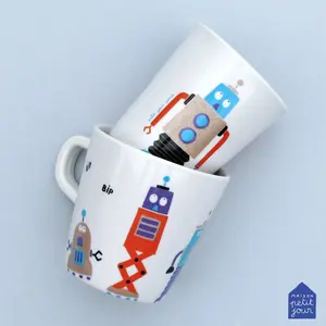 Vaso para bebé Petit Jour Scintillante Les Robots image-1