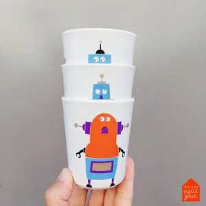 Vaso para bebé Petit Jour Scintillante Les Robots image-2