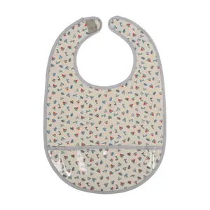 Cotton baby bib Petit Jour Les Bateaux image-0