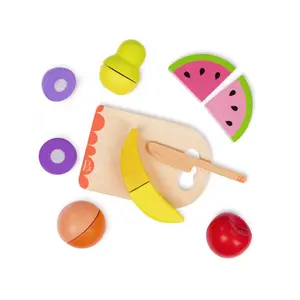 Early-learning games - wooden fruit to cut out Petit Jour image-0