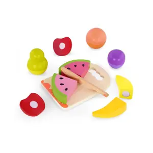 Early-learning games - wooden fruit to cut out Petit Jour image-2