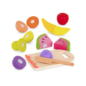 Early-learning games - wooden fruit to cut out Petit Jour image-1