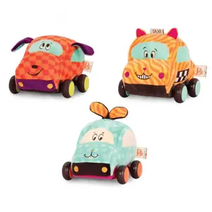 Plush cars Petit Jour B.softies Wheeee-is! (x6) image-0