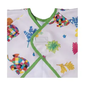 Baby bib with sleeves Petit Jour Elmer image-2