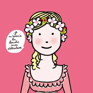 Girl's paper towel petit jour princesses image-0