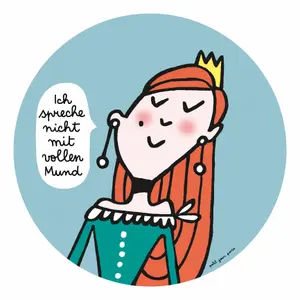 Dessertteller Baby petit jour princesse ''ich spreche nicht...'' image-0