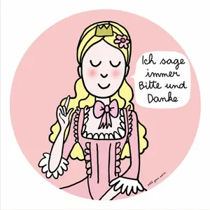 Baby dessertbordje petit jour princesse ''ich sage immer bitte...'' image-0