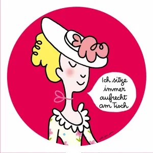 Plato de postre para bebé petit jour princesse ''ich sitze immer aufrecht...'' image-0