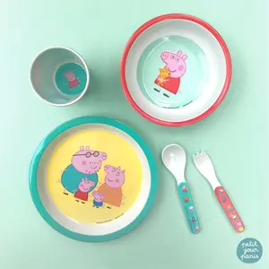 5-piece dinette Petit Jour Peppa Pig image-1