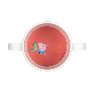 Taza antideslizante de dos asas con boquilla extraíble para bebés Petit Jour Peppa Pig image-2