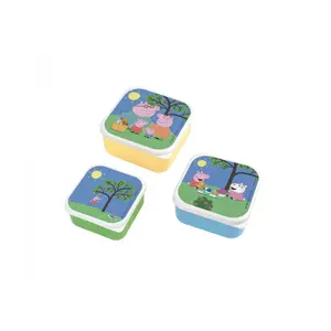 Set of 3 peppa pig breakfast boxes Petit Jour (3x4) (x3) image-0