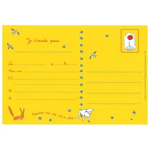 Invitation card petit jour le petit prince image-1