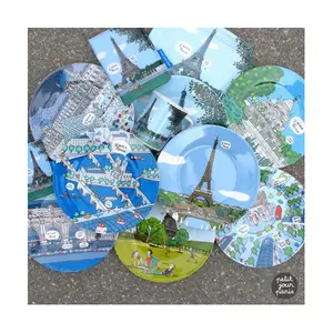 Baby Eiffel Tower dessert plate Petit Jour Seine image-4