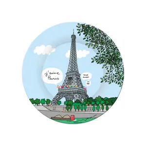Baby Eiffel Tower dessert plate Petit Jour Seine image-0
