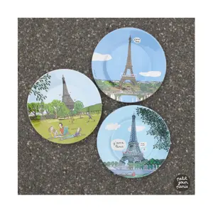 Baby Eiffel Tower dessert plate Petit Jour Seine image-3