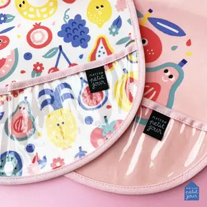 Baby bib with oilcloth Petit Jour All Over Tutti Frutti image-4