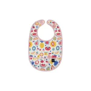 Baby bib with oilcloth Petit Jour All Over Tutti Frutti image-0