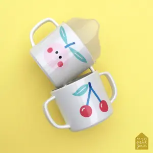Tasse mit zwei rutschfesten Henkeln und abnehmbarem Schnabel, Baby Petit Jour Tutti Frutti image-3