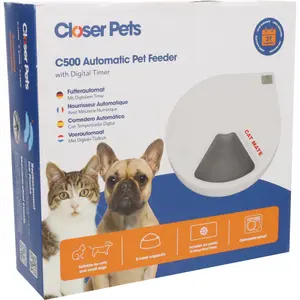 Cat food dispenser with digital counter Petmate image-2