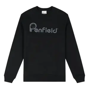 pfd0030-023-sweatshirt-penfield-bear-chest-print-noir