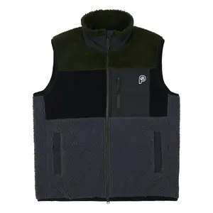 Gilet zippée Penfield bear colour block borg thru image-0