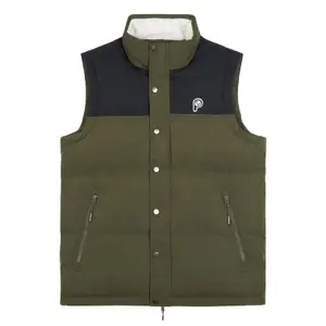 pfd0054-407-gilet-matelasse-a-col-cheminee-penfield-bear-cut-and-sew-vert-noir