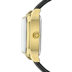 Damenarmbanduhr mit gepolstertem und genähtem Gehäuse Philipp Blanc Arbon image-3