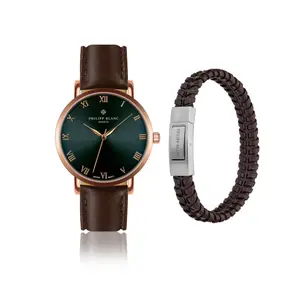 Watch with strap Philipp Blanc Bern Link image-2