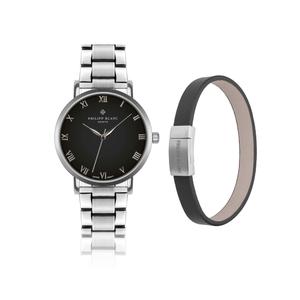 Uhr mit gepolstertem und glattem Armband Philipp Blanc Bern